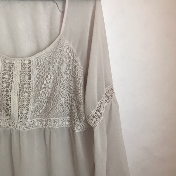 Torrid Crochet Long Bell Sleeves Top - Picture 6 of 9